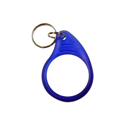 RFID ABS Key Fob, Clear Blue+White/TK4100, 125kHz Frequency, Read-Only, KEA-010X-0N(AB0005)