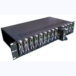 (N-net) IP transmission /  Fiber Media Converter Chassis