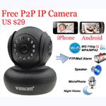 Wanscam P2P Pan Tilt 2 Way Audio Wireless Infrared IP Camera 