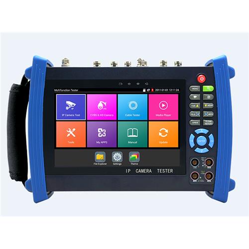 7 inch IPS touch screen IP Analog 4MP CVI /4MPAHD/8 TVI tester