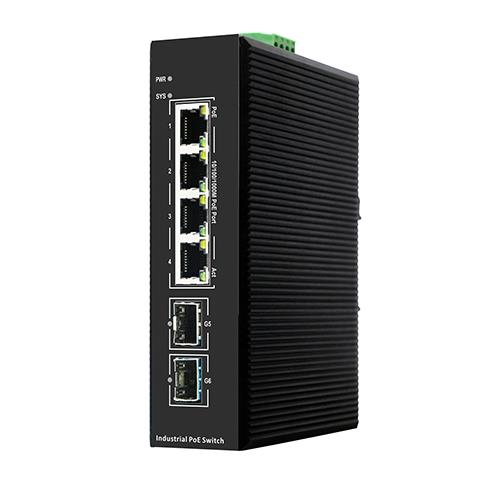 Managed Industrial PoE Switches PIES106G-2GS-4P