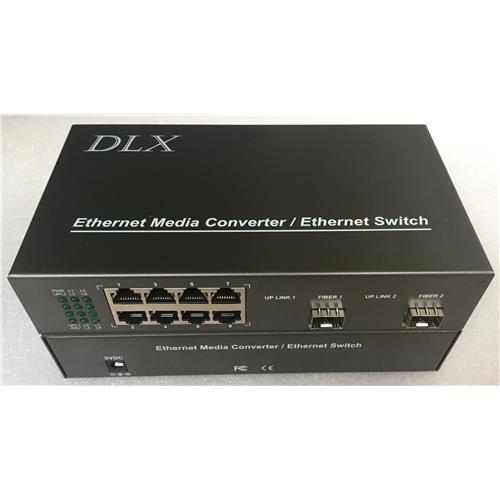 4/8channels 10/100M/1000M Gigabit POE 2 SFP fiber switch 8ports Gigabit POE Fiber media converter