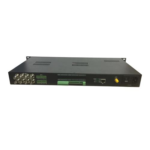 SDI fiber optic extender with data, audio, Ethernet over single fiber