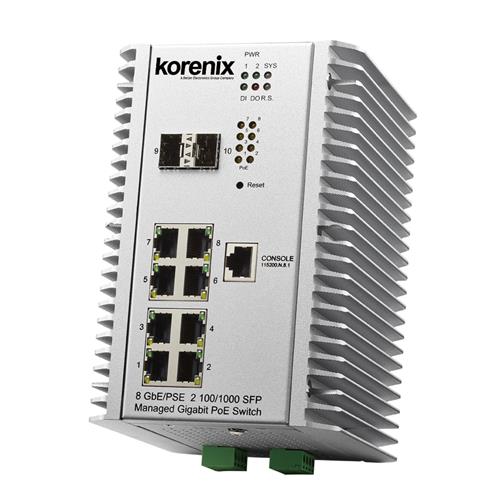 JetNet 7310G Industrial 10 ports Gigabit Managed PoE Switch