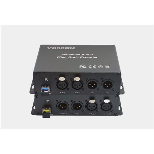 Balanced Audio over Fiber Extender