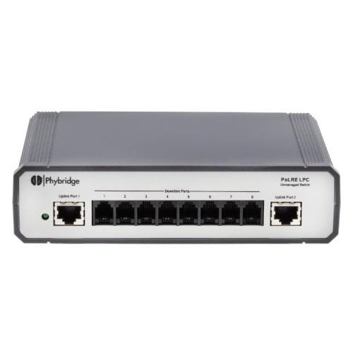 PoLRE LPC 8-Port Unmanaged Switch - IP over Single-Pair UTP PoLRE LPC 8-Port Unmanaged Switch - IP over Single-Pair UTP