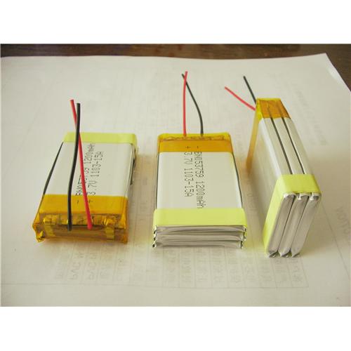 Rechargeable Li-Polymer 503759 3.7V 3600mAh battery pack with PCB and Leading Wires