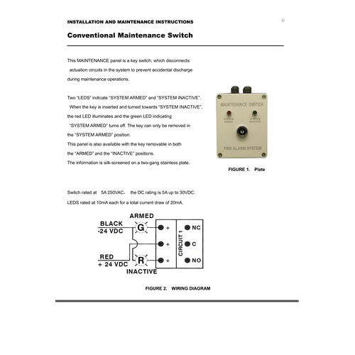 Fire Alarm System Maintenance Panel Key Switch Fire Alarm System Maintenance Panel Key Switch