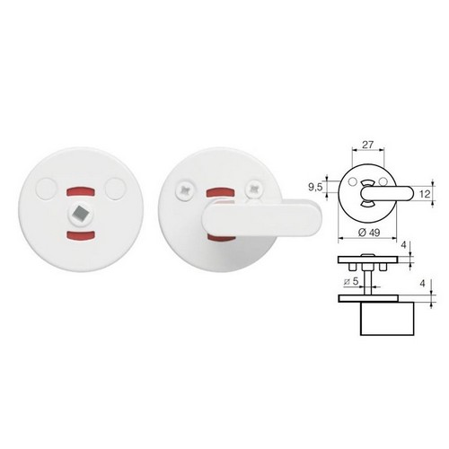 Assa Abloy Turning Knob LH0340 WC