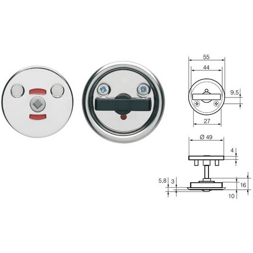 Assa Abloy Turning Knob LH0341 WC