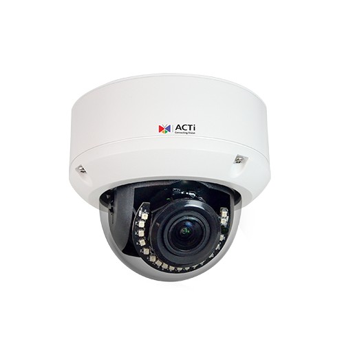 ACTi A817 8MP Face, People and Car Detection Outdoor Zoom Dome with D/N, Adaptive IR, Extreme WDR, SLLS, 4.3x Zoom Lens