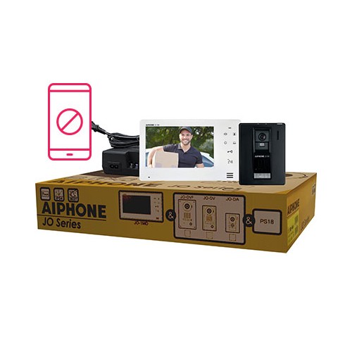 Aiphone JOS-1A Entry Security Intercom Box Set with Standard, Surface-Mount Door Station Components
