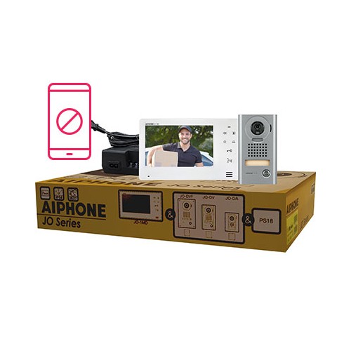 Aiphone JOS-1V Entry Security Intercom Box Set with Vandal Resistant, Surface-Mount Door Station Components