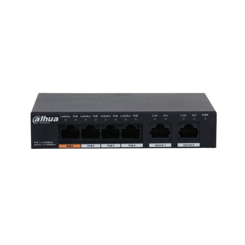 Dahua PFS3006-4GT-60 6-Port Unmanaged Desktop Switch with 4-Port PoE