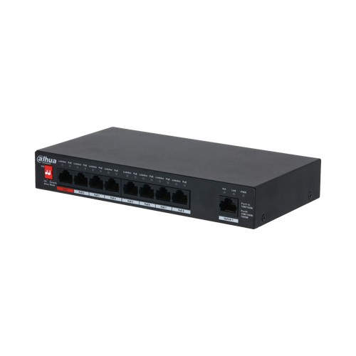 Dahua PFS3009-8ET1GT-96 9-Port Unmanaged Desktop Switch with 8 Port PoE