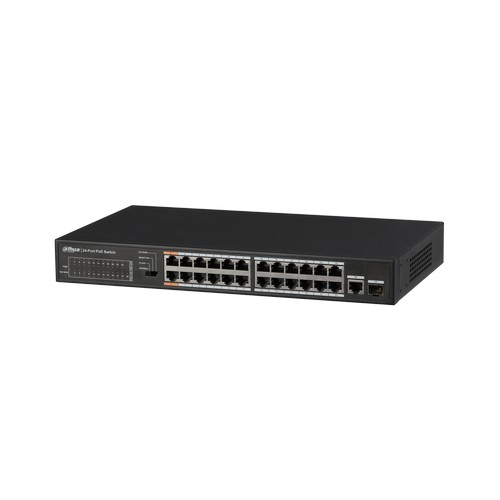 Dahua PFS3125-24ET-190 24-Port FE PoE+ 1-Port Gigabit Combo PoE Switch