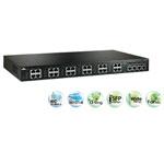 EX87000 Series 24-port 10/100BASE and 4-port Gigabit Ethernet Switch