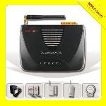 Two-way intercom GSM Home security alarm system with voice recording 