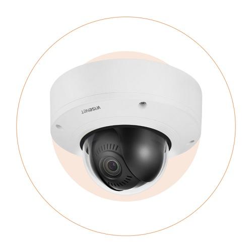 Wisenet XNV-8081Z 5MP Vandal-Resistant Outdoor Network Dome PTRZ Camera