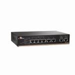 EX74000 Hardened Managed 6-port 10/100BASE (4 x PoE) with 2 SFP Gigabit combo Ethernet Switch