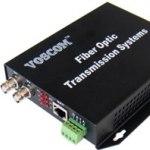 2-Channel Fiber Optic Video Transmitter & Receiver